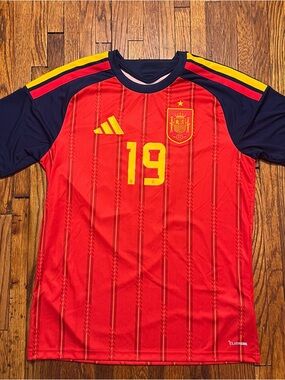Adidas Lamine Yamal #19 Spain RFEF Home Jersey Men's Medium NWT $100 España